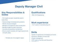 Deputy Manager Civil